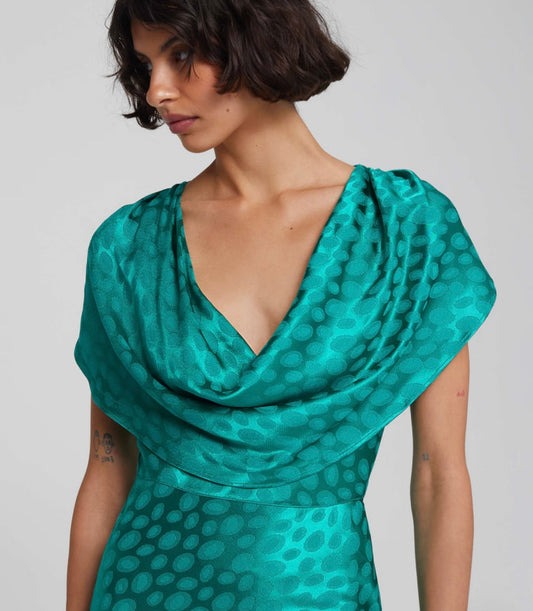 The Odessa Emerald Dress by Rat & Boa