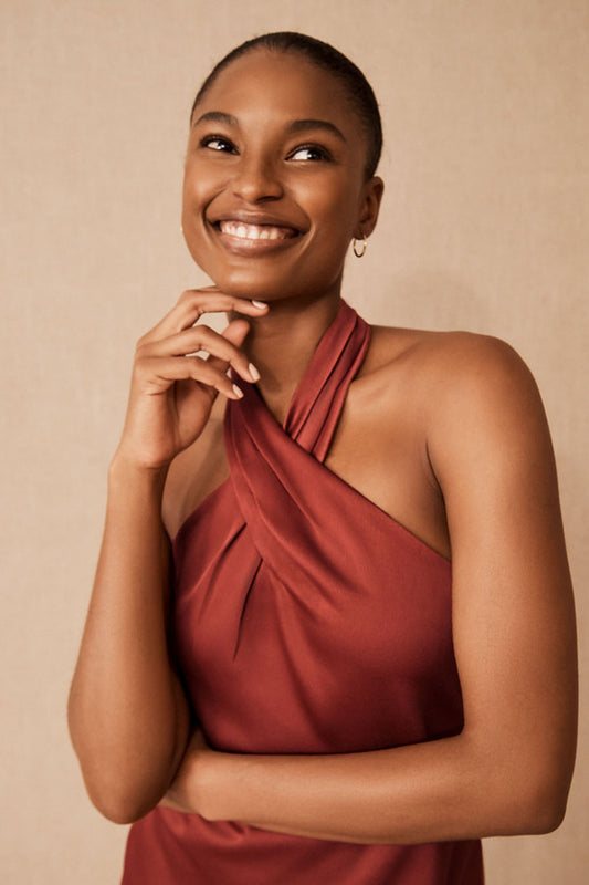 BHLDN Selma Halter-Neck Dress