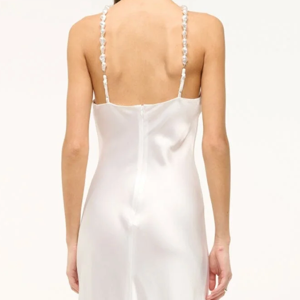 The Cadence White Dress by STAUD