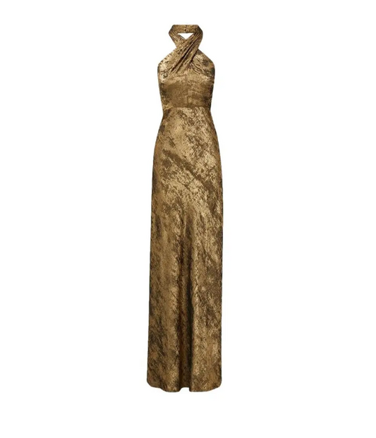 Veronica Beard Alberta Dress in Brass