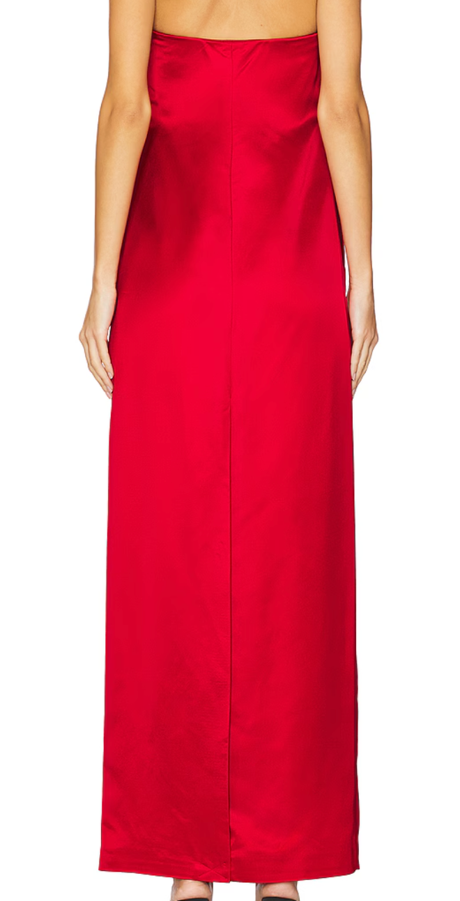 ALC Ani Red Strapless Gown