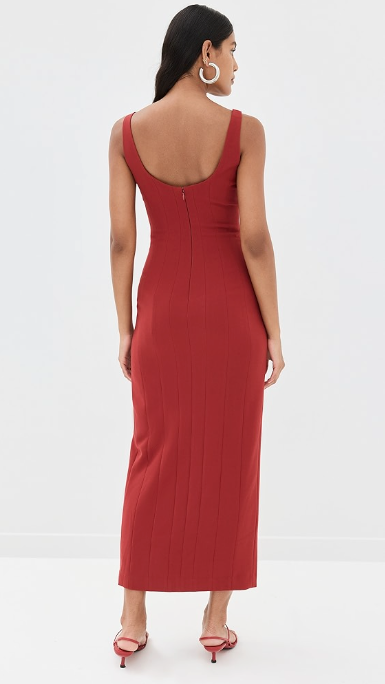 STAUD Rouge Portait Dress