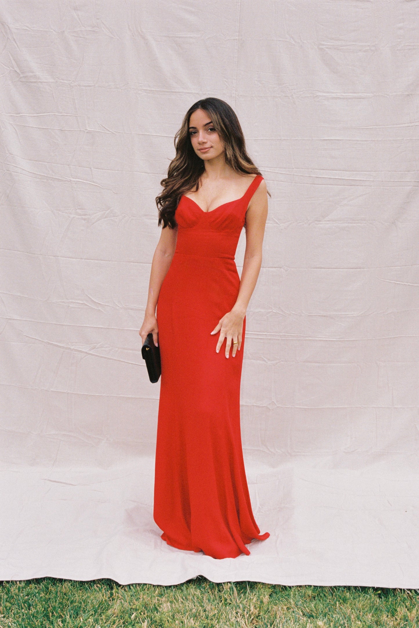 Reformation Cherry Red Lecce Dress